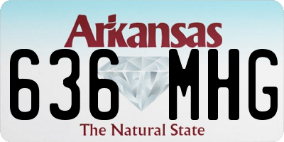 AR license plate 636MHG
