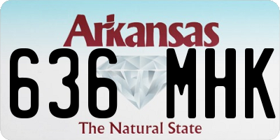 AR license plate 636MHK