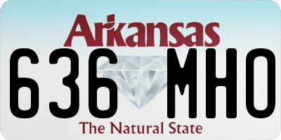 AR license plate 636MHO