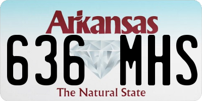 AR license plate 636MHS