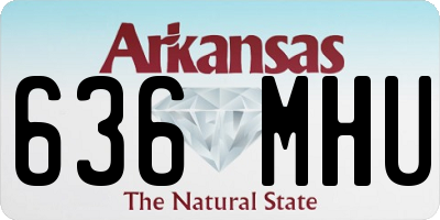 AR license plate 636MHU
