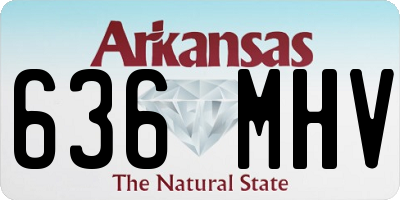 AR license plate 636MHV