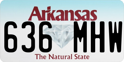 AR license plate 636MHW