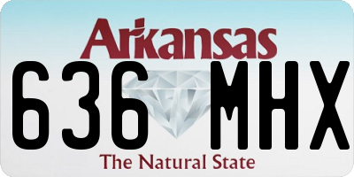 AR license plate 636MHX