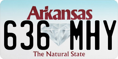 AR license plate 636MHY