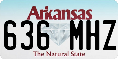 AR license plate 636MHZ