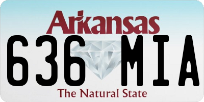 AR license plate 636MIA