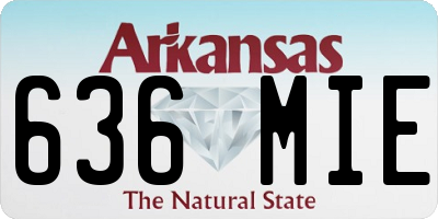 AR license plate 636MIE