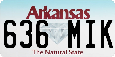 AR license plate 636MIK
