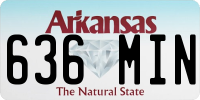 AR license plate 636MIN