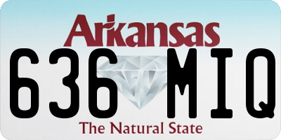 AR license plate 636MIQ