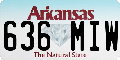 AR license plate 636MIW