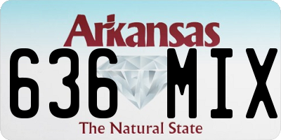 AR license plate 636MIX