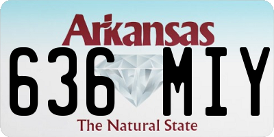 AR license plate 636MIY