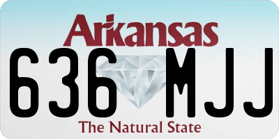 AR license plate 636MJJ