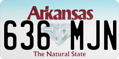 AR license plate 636MJN
