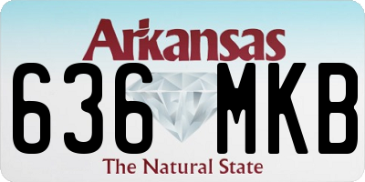 AR license plate 636MKB