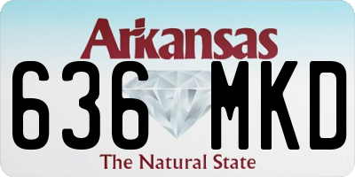 AR license plate 636MKD
