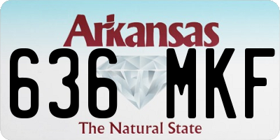 AR license plate 636MKF