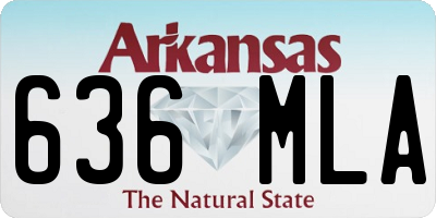 AR license plate 636MLA