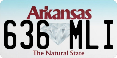 AR license plate 636MLI