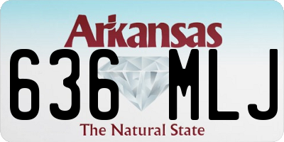 AR license plate 636MLJ
