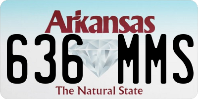 AR license plate 636MMS