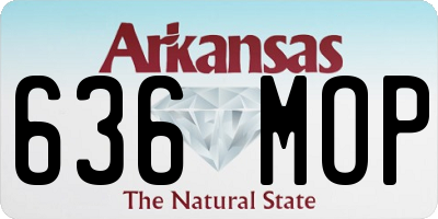 AR license plate 636MOP