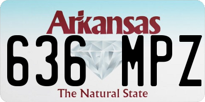 AR license plate 636MPZ