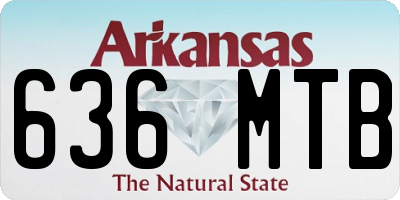 AR license plate 636MTB
