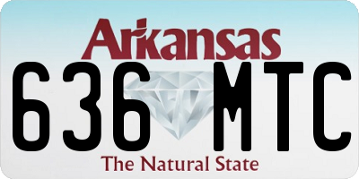 AR license plate 636MTC