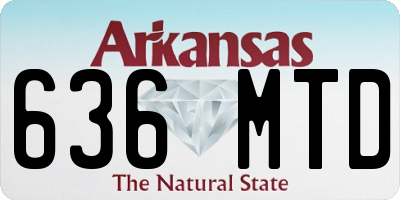 AR license plate 636MTD