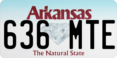 AR license plate 636MTE