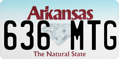 AR license plate 636MTG