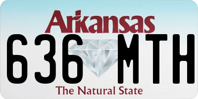 AR license plate 636MTH