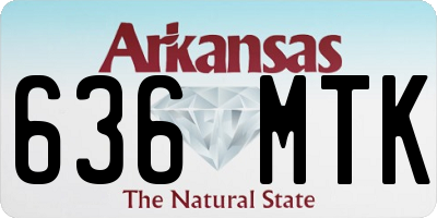 AR license plate 636MTK