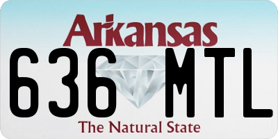 AR license plate 636MTL