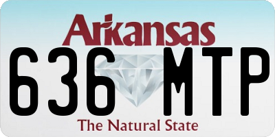 AR license plate 636MTP