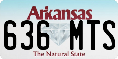 AR license plate 636MTS
