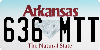 AR license plate 636MTT