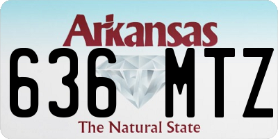 AR license plate 636MTZ