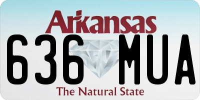 AR license plate 636MUA