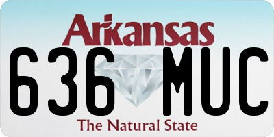 AR license plate 636MUC