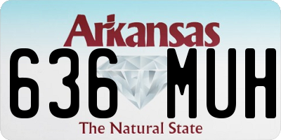 AR license plate 636MUH