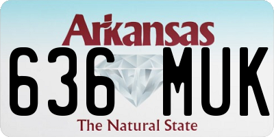 AR license plate 636MUK