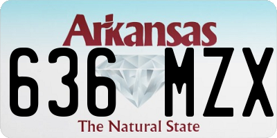 AR license plate 636MZX