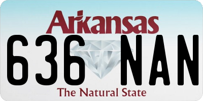 AR license plate 636NAN