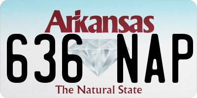 AR license plate 636NAP