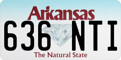 AR license plate 636NTI