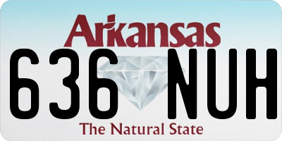 AR license plate 636NUH